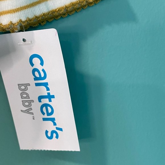 Carter's Baby New Born 3 Piece Outfit Set Pants, Zip Up Vest, Bodysuit Floral - Picture 3 of 10